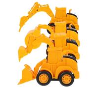 SKISUNO 4pcs Boys and Girls Engineering Truck Toy Set Realistic Front End Loader Model Lightweight and Construction Vehicles for Outdoor Fun for Toddlers and Young Boy Girl