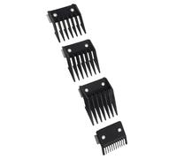 SKISUNO 4pcs Comb Guide Hair Clipper Accessories 3.94x1.57x0.79 Inch Abs Steel Add Length Control Haircut Length Client Grooming Salon Use Random Color