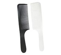 SKISUNO 4pcs Curved Barber Cutting Comb for Men Hair Styling Professional Ergonomic Design for Easy Trimming for Flat Top Fade Hairstyles Black White