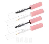 SKISUNO 4pcs Empty Mascara Tubes Eyeliner Sticks Pet Diy Shadow Tip Liner Holders Makeup Reusable Portable for Travel
