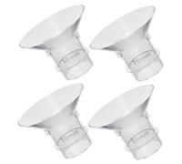 SKISUNO 4Pcs Flexible Silicone Flange Inserts for Electric Breast Pump Wearable Wear Parts Safe Material with Smooth Surface Compatible Accessories