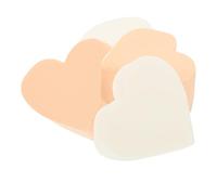 SKISUNO 4pcs Heart-shaped Makeup Sponge Non Beauty Blending Applicators for Foundation Random Colors for Eye and Mouth Application