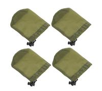 SKISUNO 4pcs Lightweight Nylon Drawstring Bags for Rain Poncho Storage, Outdoor Waterproof Utility Pouches with Cord Lock, round Bottom Design for Camping and Day Trips