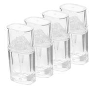 SKISUNO 4pcs Lip Gloss Tube Volcano Lip Balm Tubes Empty Oil Bottle Refillable for Travel Gloss Wand