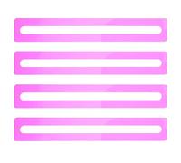SKISUNO 4pcs Mahjong Line Reader - Colored Overlays Dyslexia Reading Tools - Guided Reading Bookmark for Book Line Tracking Game Players and Beginners Rosy