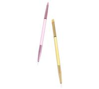 SKISUNO 4pcs Nail Art Pen Builder Gel Brushes Dual Ended French Tip Manicure Art Pen Fine Liner Polishing Brush for Nail Extension Application DIY and Salon