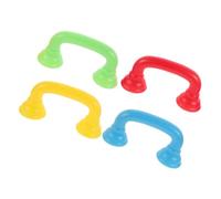 SKISUNO 4pcs Plastic Whisper Phone for Realistic Telephone Receiver Playthings in Yellow Green Blue Red Portable Speech Therapy Tool for Reading Language Development and Auditory Feedback