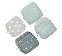 SKISUNO 4pcs Portable Sanitary Napkin Storage Bags Stylish Period Pouch for Menstrual Products for School Office Outdoor Use Convenient Stylish Accessory to Keep Essentials Hidden
