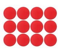 SKISUNO 4pcs Red Air Hockey Pucks 75mm Plastic Game Pieces with Ergonomical Design and Comfortable Feel for ’s Pastime Activity and Game Room Accessories