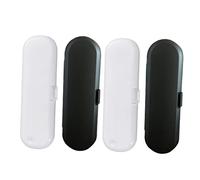 SKISUNO 4Pcs Toothbrush Storage Box Travel Toothbrush Case Compact Toothbrush Holder for Home Outdoor Camping School and Business Trips Easy to Open