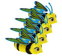 SKISUNO 4Pcs Wind Up Bee Cute Retro Playthings Birthday for Boys Fun Interactive Accessories