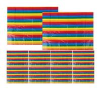 SKISUNO 5 Packs Rainbow Striped Tissue Paper for Creative Wrapping and Classroom Art Activities Colored Wrapping Paper Delicate Matte Finish and Smooth Surface Soft Tissue Present Wrap