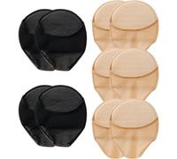 SKISUNO 5 Pairs Forefoot Wear-Resistant Odor Prevention Cotton Lace Mesh Silicone Invisible Inside The Shoe Daily Use