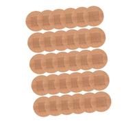 SKISUNO 50PCS Breathable Fabric Round for Fingers and Joints Wound Care Plasters with Blister Prevention Comfortable Air-Permeable Adhesive Patches for Extended Wear and Fast Healing