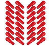 SKISUNO 50pcs Red Silicone Pipette Caps for Laboratory Use, Easy Installation and Leakage-proof Design, Suitable for Pipettes and Eyedroppers in Chemistry Laboratory and Experimental