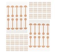 SKISUNO 50pcs Self-adhesive Elastic Nasal Shaping Patches Breathable Nose Contouring Strips Soft Small Dumbbell-shaped Nose Stickers for Facial Reshaping and Daily Use