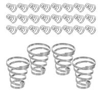 SKISUNO 50PCS Stainless Steel Bike Wheel Skewer Springs - Quick Release Lever Shafts Spring for Mountain & Road Bikes - Cycling Hub Replacement Accessories