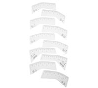 SKISUNO 5pair Eyebrow Design Mapping Ruler Plastic Stencils with High Precision for Consistent Brow Contour Versatile Brow Shaping Tool Suitable for Salon and Home Use