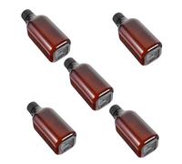 SKISUNO 5pcs 200ml Refillable Travel Bottles Screw Caps Plastic Liquid Medicine Bottles for Toiletries Lotion Shampoo Containers for Travel Necessity