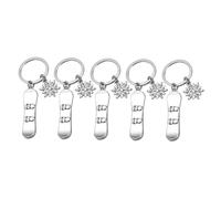 SKISUNO 5Pcs Decorative Pendants Portable Hanging Sled Charms for Skiers Winter Gift