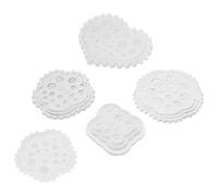 SKISUNO 5pcs Manicure Casting Molds Nail Art Silicone Crystal DIY Epoxy Nail Decorations Mold for Professional Artists and Home Manicure Use