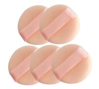 SKISUNO 5pcs Mini Makeup Powder Flocking Sponges for Body Powder Eye Cheek Women's Beauty Tools Safe Comfy Application
