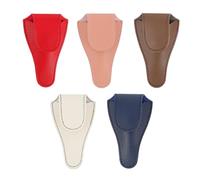 SKISUNO 5pcs Nail Clipper Manicure Scissor Bag Cuticle Cutter Bag Pu Leather Appearance Space Saving Keep Scissors at Your Side for Grooming and Travel Random Style