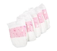SKISUNO 5pcs Reusable Doll Diapers for Realistic Play Soft Comfortable Doll Nappies for Pretend Play
