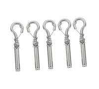 SKISUNO 5pcs Stainless Steel Manhole Cover Lifting Screws Fall Expansion Hooks for Brick Installation