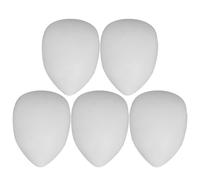 SKISUNO 5pcs White Plastic Full Face Masks, Paintable Blank Masks | Diy Craft Masks for Halloween, Masquerade, Costume Parties, Art Painting And Creative Projects, Ready to Decorate