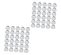 SKISUNO 60pcs Naked Eyeshadow Palette Blushers Cheeks Makeup Mixing Palette Empty Round Metal Pans