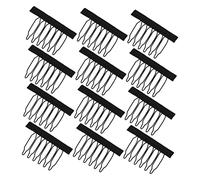 SKISUNO 60pcs Professional Wig Clips Combs for Diy Wig Cap Hair Claws for Women