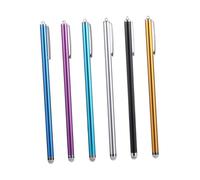 SKISUNO 6pcs Capacitive Stylus Pen Set, Stylus Pens with Fibre Tip, Universal for Most Touch Screens, Lightweight Copper Aluminium Alloy, Portable for Phone and Tablet Style