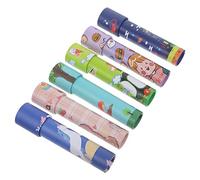 SKISUNO 6Pcs Cartoon Kaleidoscope Toy for Kids Large Size Colorful Patterns Educational Exploration for Toddlers and Children for Birthday Parties and Party Bag Fillers