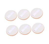 SKISUNO 6pcs Dual-use Makeup Powder Sponges for Foundation and Concealer Small Round Cosmetic for Wet and Dry Application Seamless Coverage for Travel and Everyday Use