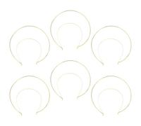 SKISUNO 6pcs Elegant Metal Ring Headbands Easy to Wear and Take, for Special Parties and Banquets, Beautiful Double Layer Crown Hairbands for DIY and Costume