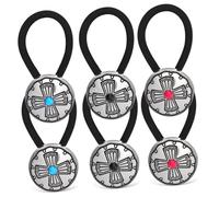 SKISUNO 6pcs Hair Accessories Women Hair Elastics Ties for Thick Western Style Ties for Women Scrunchies for