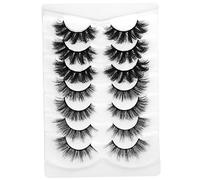 SKISUNO 7Pairs False Eyelashes of Natural Look Extensions for Makeup Full and Comfortable Fake Lashes for Daily Use Parties Easy Application and Fashionable Style