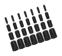 SKISUNO 80pcs Flexible Thread Protector Caps Rubber Bolt End Covers for Screws Tubing Vacuum Plugs Assorted for Furniture Industrial Automotive Use
