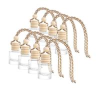 SKISUNO 8pcs Car Hanging Diffuser Empty Perfume Bottle Capacity Aromatherapy Car Decoration for Home and Vehicle Elegant Pendant for Indoor and Outdoor Use