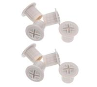SKISUNO 8pcs Slide Screw Caps Plastic Nut Covers for Indoor Slides with Anti-slip Surface Wide Compatibility Light Grey Replacement Fixing Screw Caps for Playground Equipment
