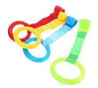 SKISUNO 8pcs Standing Pull Tab Nursery Crib Pull Rings Small Practicing Standing Rings for Walking Training Tools Crib Stand up Tiny Bed Bed Hand for Learning to Stand