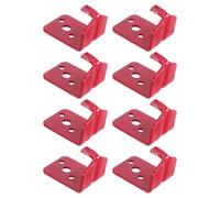 SKISUNO 8pcs Steel Fire Extinguisher Bracket Wall Mount with Reinforced Carbon Steel Construction, Compact Wallhugging Structure, Prevents Tipping and Falling, for Home and Factory Safety