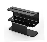 SKISUNO Acrylic Eyelash Tweezers Holder and False Eyelashes Storage Rack Black Single Piece Organizer for Professional Makeup and Beauty Salon Use