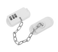 SKISUNO Adjustable Safety Lock for Toilet and Drawers, White Abs Material with Easy Installation and 7.5x3.2x1.5cm Size, for Kitchens and Areas Where Require Extra Safety Barriers