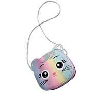 SKISUNO Adorable Cat Shape Crossbody Purse with Multi-functional Design and Large Capacity, Mini Pu Cloth Shoulder Bag Accessory for Boys