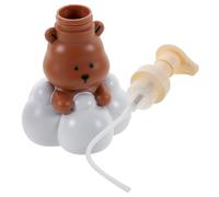 SKISUNO Adorable Cloud Bear Foam Soap Dispenser Bottle Travel-friendly Pump for Easy Foaming for Bathroom Kitchen Outdoor Use Cute and Practical Design