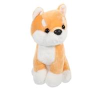 SKISUNO Adorable Kawaii Stuffed Dog Doll Cute Plush Squatting for Home Decor Cuddle Buddy and Creative Compact for Indoor Spaces