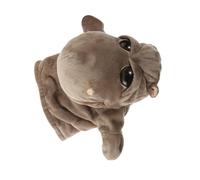 SKISUNO Animal Shaped Hand Puppet Hippo for Plush Soft Role Play with Movable Mouth for Storytelling Educational Wildlife Puppet for Portable Plush for Birthday Party School Playtime