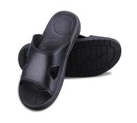 SKISUNO Anti-static PU Slippers with Non-slip Thick Sole Comfortable Home Protective Shoes for Cleanroom Use Soft Bottom Slipper